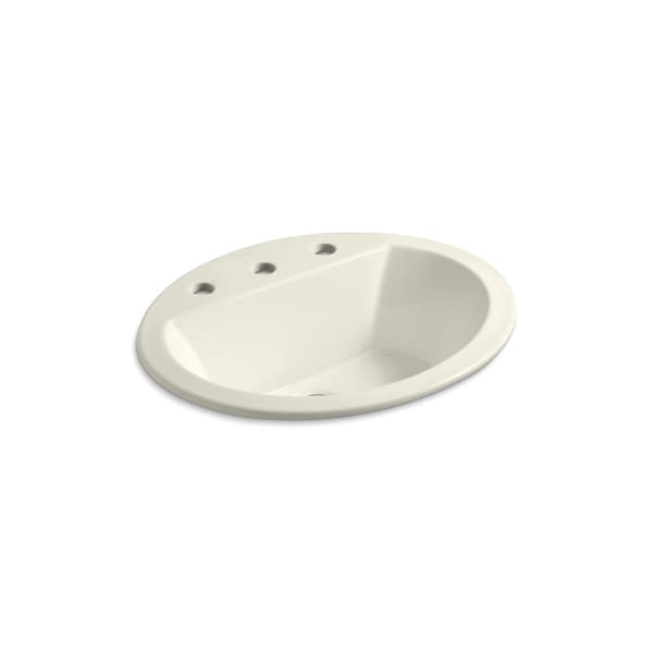 Kohler Bryant Oval Drop-In Bathroom Sink With 8" Widespread Faucet Holes 2699-8-96 - main